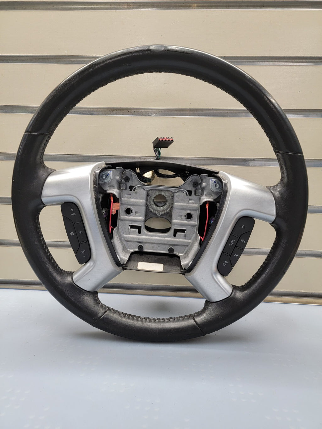🔥07-17 GMC Acadia 08-17 Buick Enclave Steering Wheel Column Manual Cruise Black