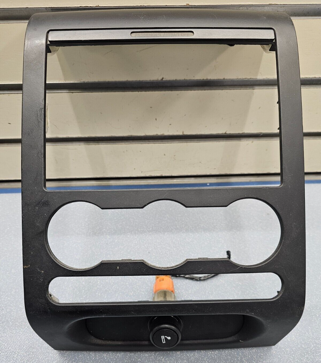 🔥04-08 Ford F150 Dash AM FM Radio Stereo Display Climate Bezel Trim Panel Black