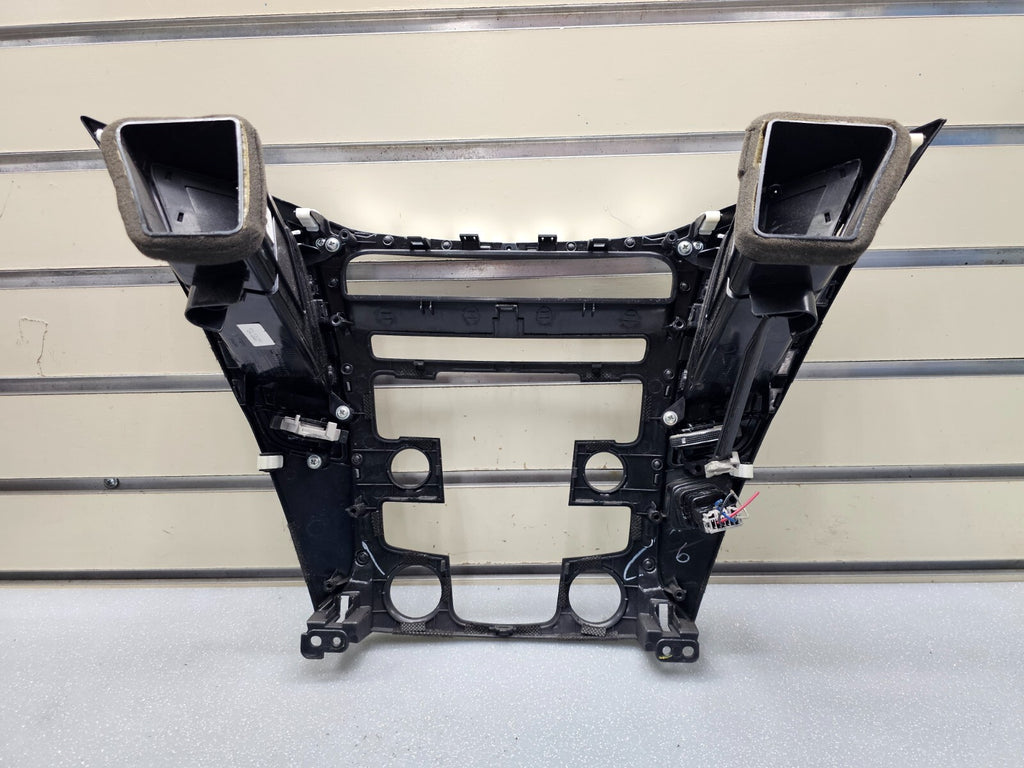 11-14 Hyundai Sonata Center Dash Radio Surround Bezel Trim Panel Climate Silver
