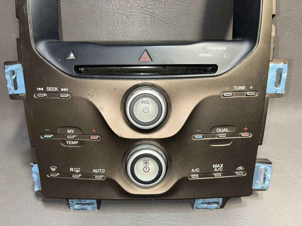 11-14 Ford Edge Dash Radio AC Heater Dual Climate Control Temperature Trim Panel