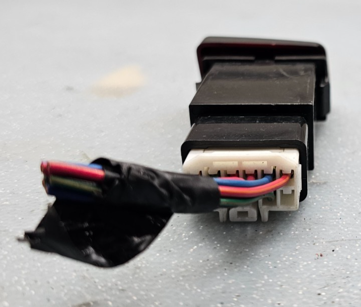 🔥02-05 Hyundai XG350 Emergency Hazard Warning Light Lamp Switch Button Black