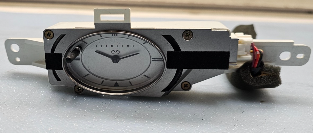 🔥2002-2004 INFINITI I35 DASH CLOCK ASSEMBLY Time Display Analog Mount Silver