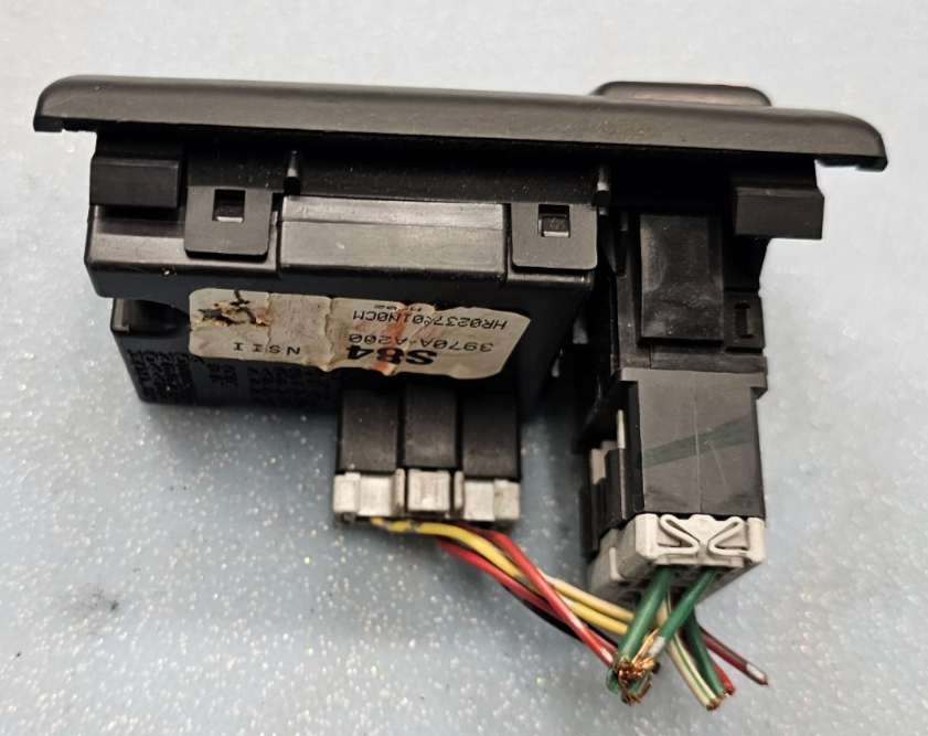🔥98-02 Honda Accord Center Dash Clock Hazard Switch Board Digital Button Black