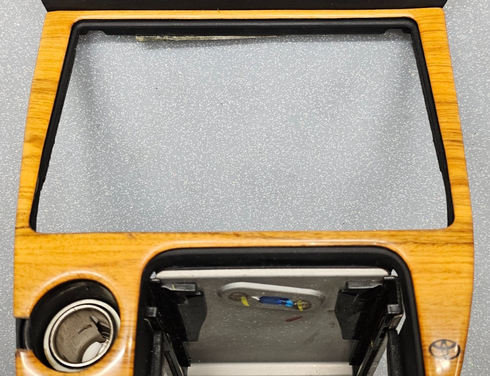 🔥93-97 TOYOTA COROLLA DASH CENTER ASH TRAY TRIM PANEL BEZEL INTERIOR WOOD OEM