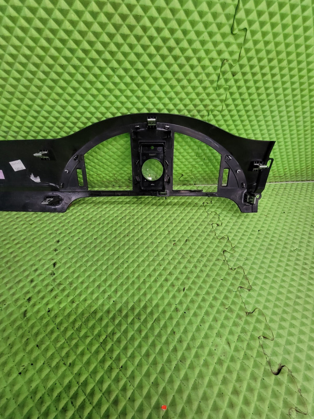 🔥08-12 BUICK ENCLAVE Center Dash Clock Instrument Panel Trim Woodgrain Silver