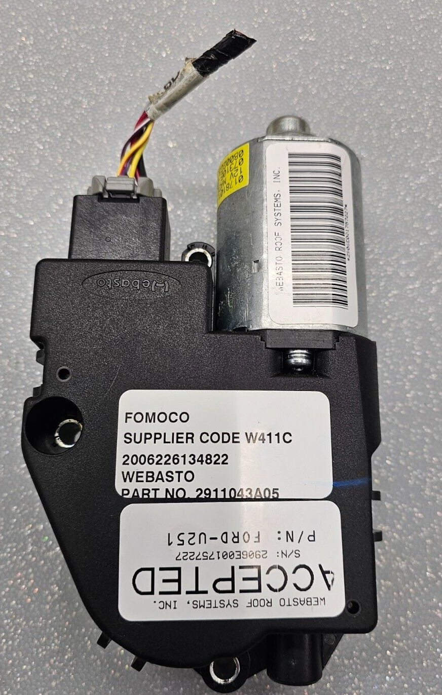 06-10 Ford Explorer Mercury Mountaineer Front Sunroof Moonroof Motor Power Unit