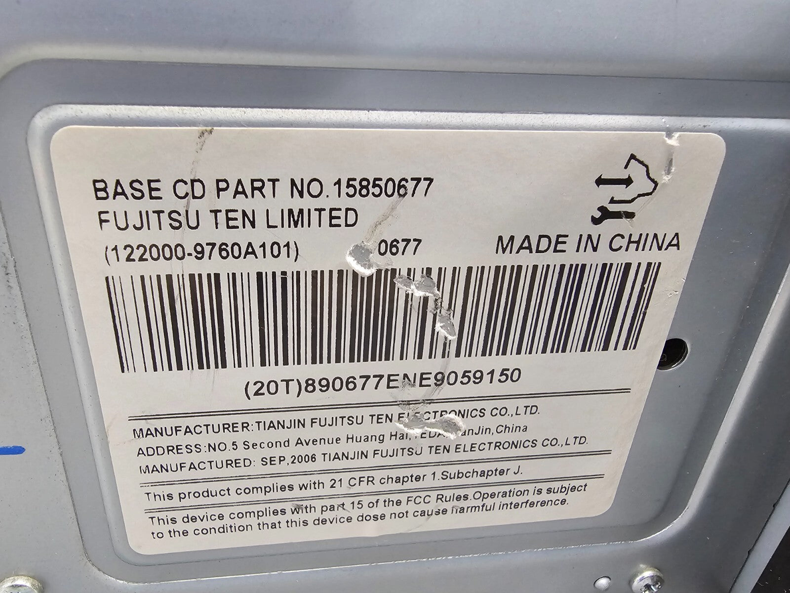 🔥06-08 Chevy Monte Carlo Impala AMFM CD Aux mp3 Input Radio U1C  15850677