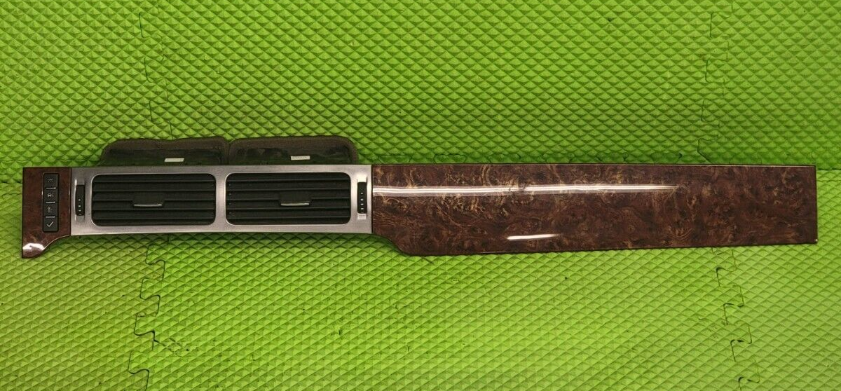 07-14 Yukon Tahoe Suburban Burl Front Dash Belt Trim A/C Vents F201 woodgrain
