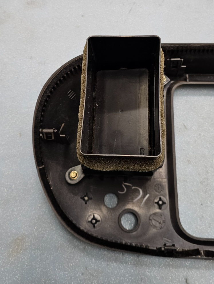 🔥97-03 Ford F150 Center Dash FM Radio Climate Trim Stereo BEZEL Panel DK TAN B1