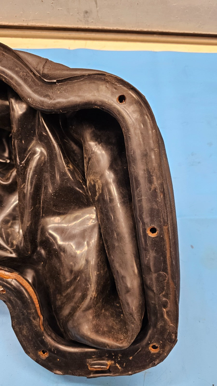 🔥94-97 Dodge Ram 1500 2500 Floor Gear Shifter Shift Boot Bezel Leather Black