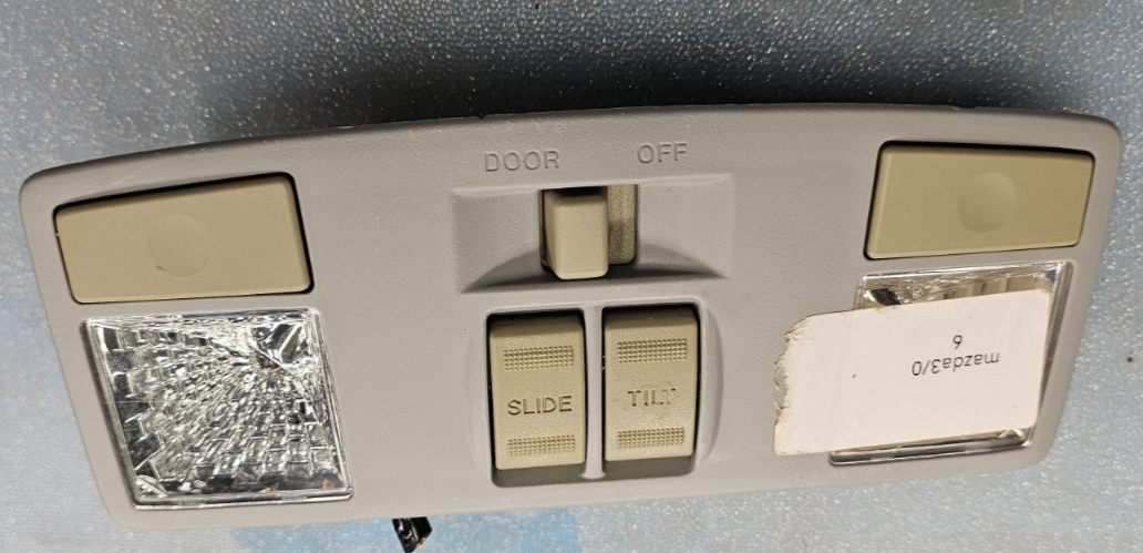 🔥03-09 MAZDA 3 6 RX8 CX-7 OVERHEAD ROOF CONSOLE DOME MAP LIGHT LAMP STORAGE TAN
