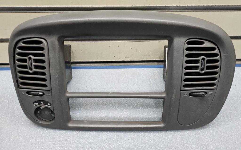 🔥97-03 Ford F150 Center Dash Radio Climate Trim Stereo BEZEL Panel Line GRAY