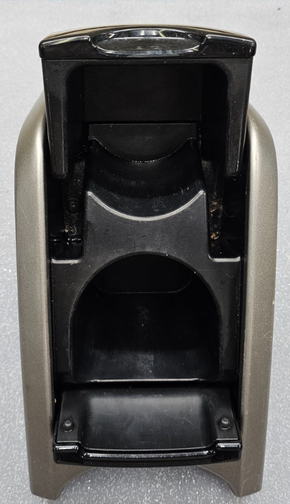 🔥04-09 TOYOTA PRIUS CENTER CONSOLE CUP DRINK HOLDER BEZEL STORAGE SILVER/BLACK