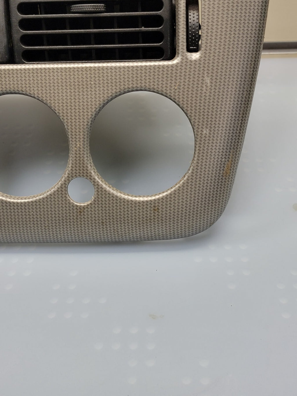 02-05 FORD EXPLORER RADIO AUDIO CLIMATE TEMPERATURE CONTROL BEZEL TRIM silver