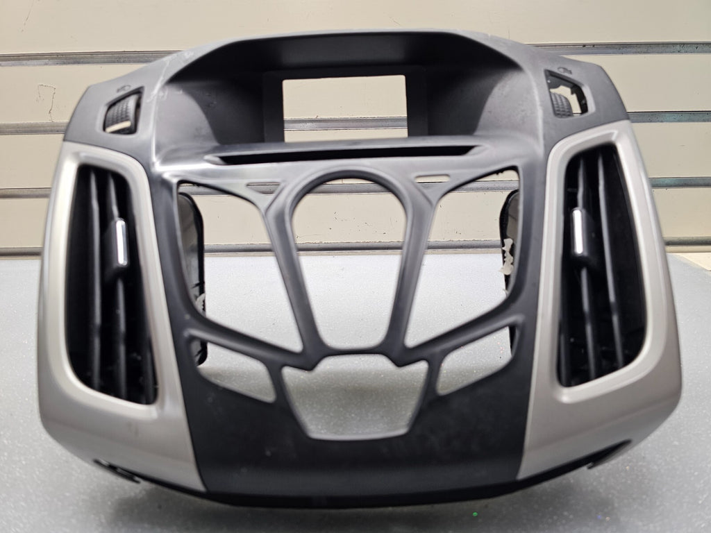 🔥12-14 FORD FOCUS CENTER DASH RADIO DISPLAY PANEL SUUROUND BEZEL TRIM SILVER