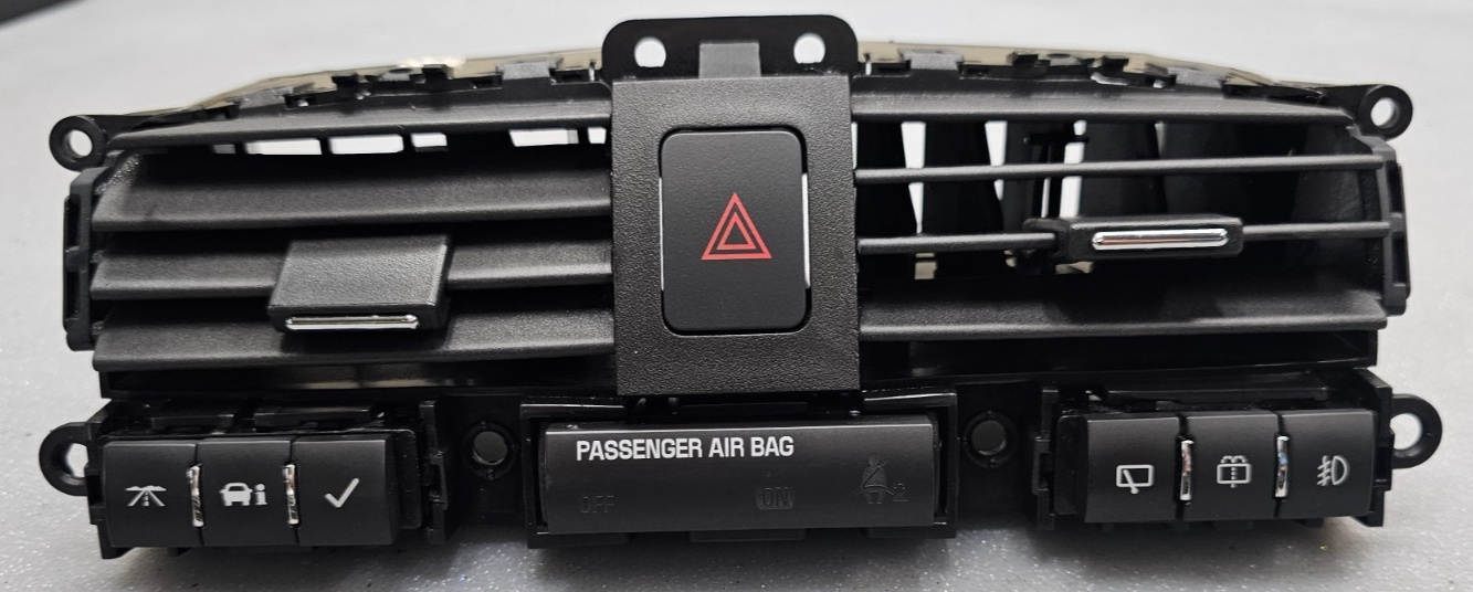 🔥07-09 CHEVROLET EQUINOX CENTER DASH A/C AIR VENT W/ HAZARD SWITCH BLACK OEM