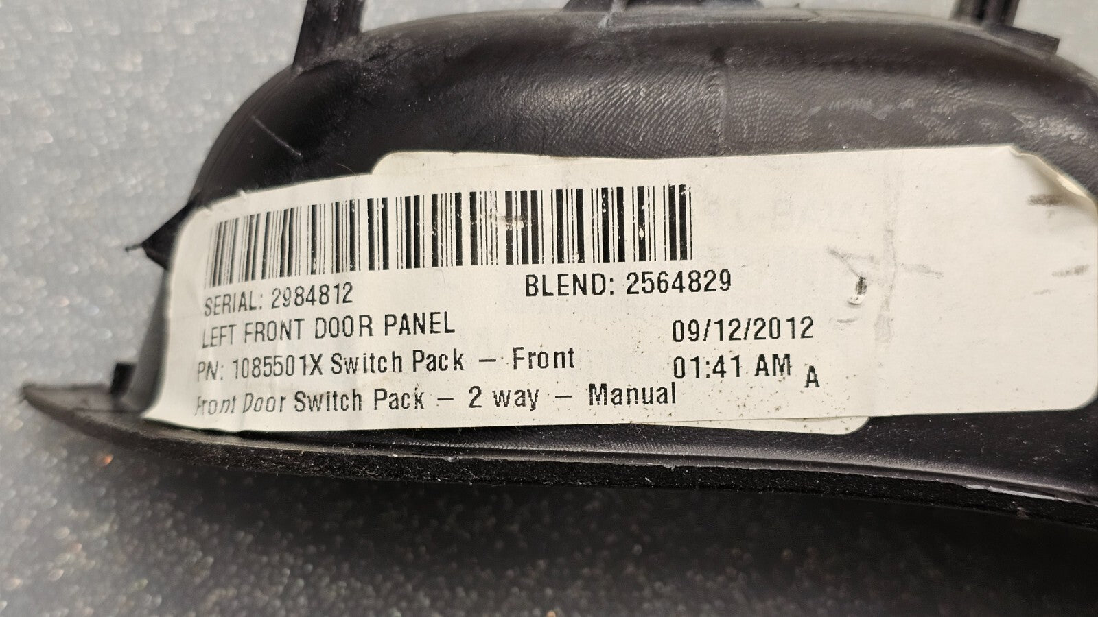 🔥12-18 Ford Focus Left driver Master Power Door Window Switch Bezel Black OEM