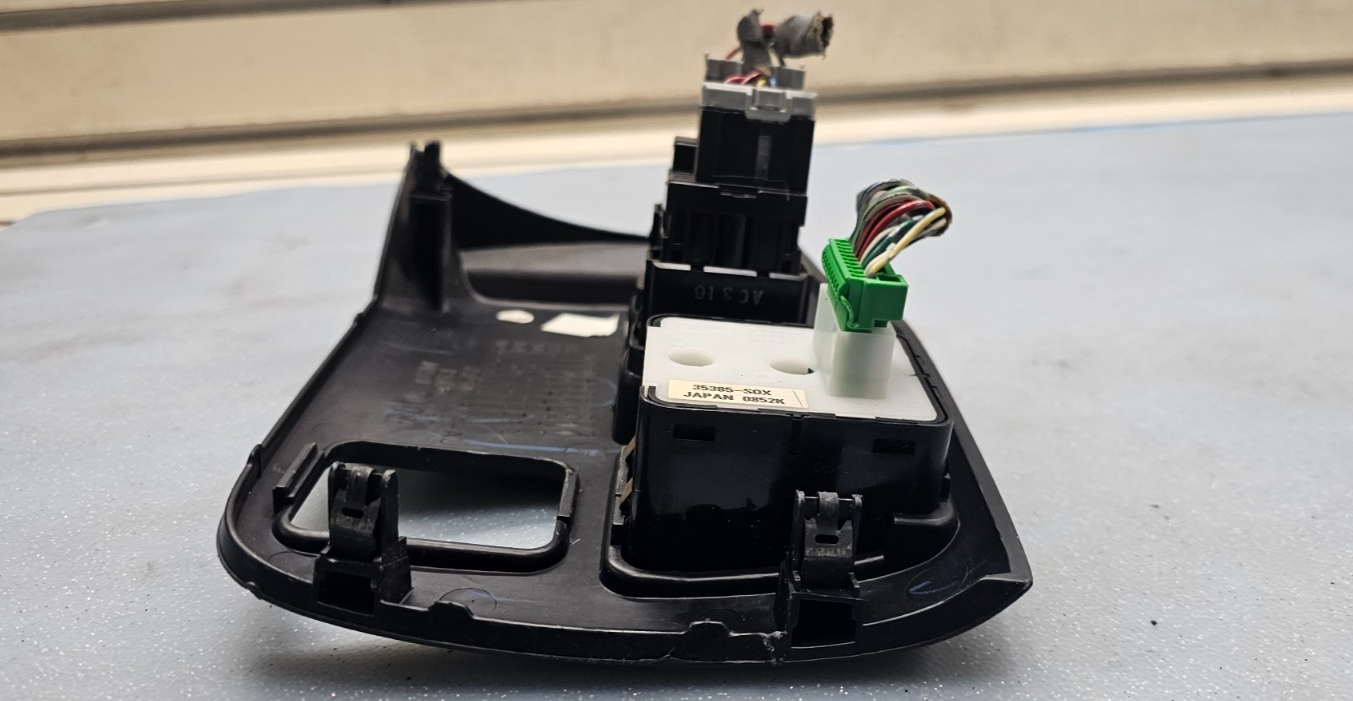 🔥99-04 HONDA ODYSSEY POWER MIRROR SLIDING DOOR SWITCH DASH PANEL BEZEL BLACK
