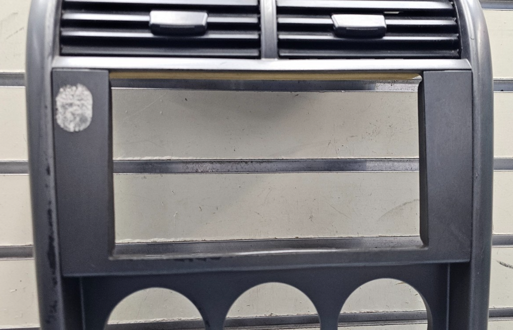 🔥03-06 Element Front Center Dash FM Radio Bezel Trim Panel Climate Silver/Black
