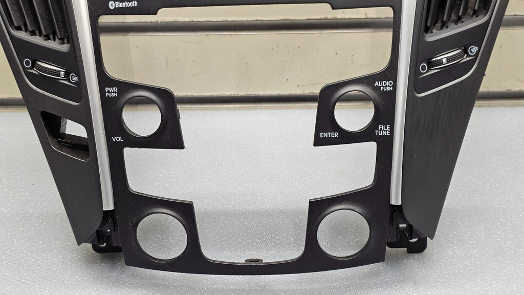 🔥11-14 Sonata Center Dash Radio Stereo Bezel Trim Panel Climate Silver/Black