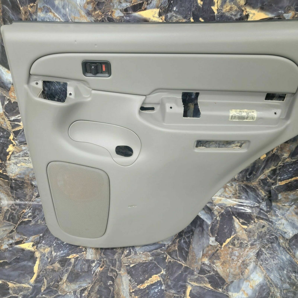 🔥99-06 Silverado YUKON Door Panel Rear LEFT - RIGHT Set /No Arm LIGHTGRAY H2 D7