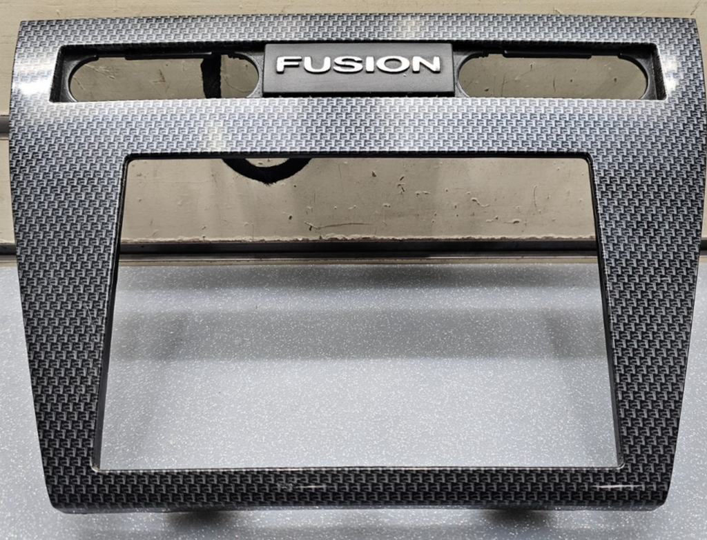 🔥06-09 Fusion Milan Dash Trim Panel FM Radio Stereo Bezel CARBON BLACK/SILVER