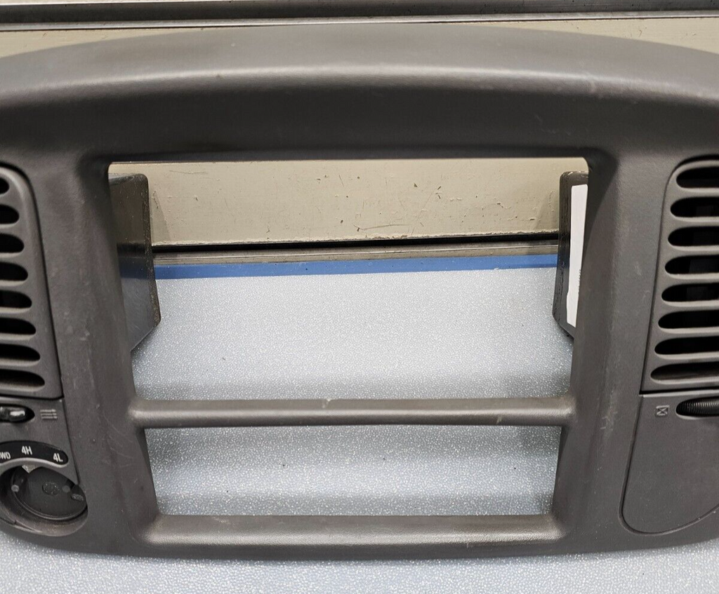 🔥97-03 Ford F150 Center Dash Radio Climate Trim Stereo BEZEL Panel Line GRAY