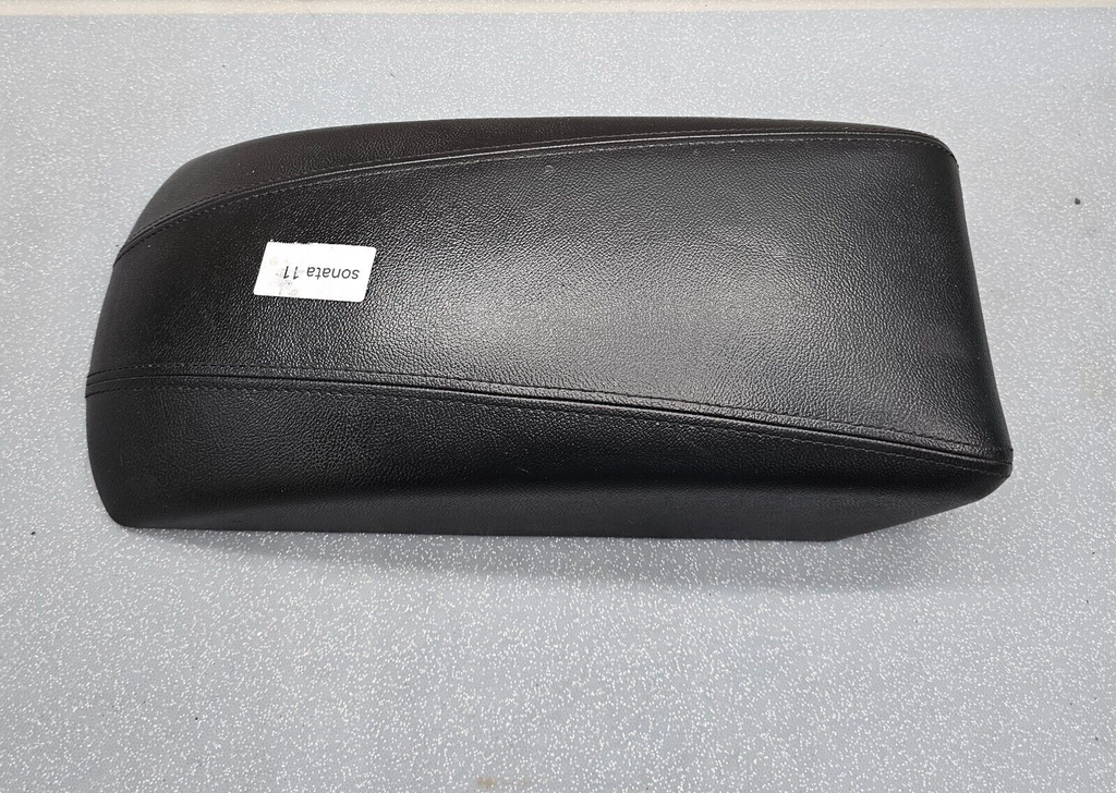 🔥11-14 HYUNDAI SONATA FRONT CENTER CONSOLE ARM REST LID COVER TOP PAD BLACK OEM