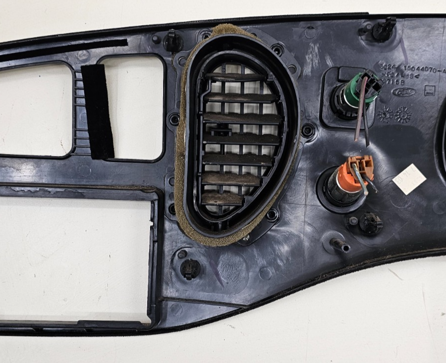 🔥97-03 Ford E-150 Econoline Dash Instrument Cluster Bezel Climate Radio Black