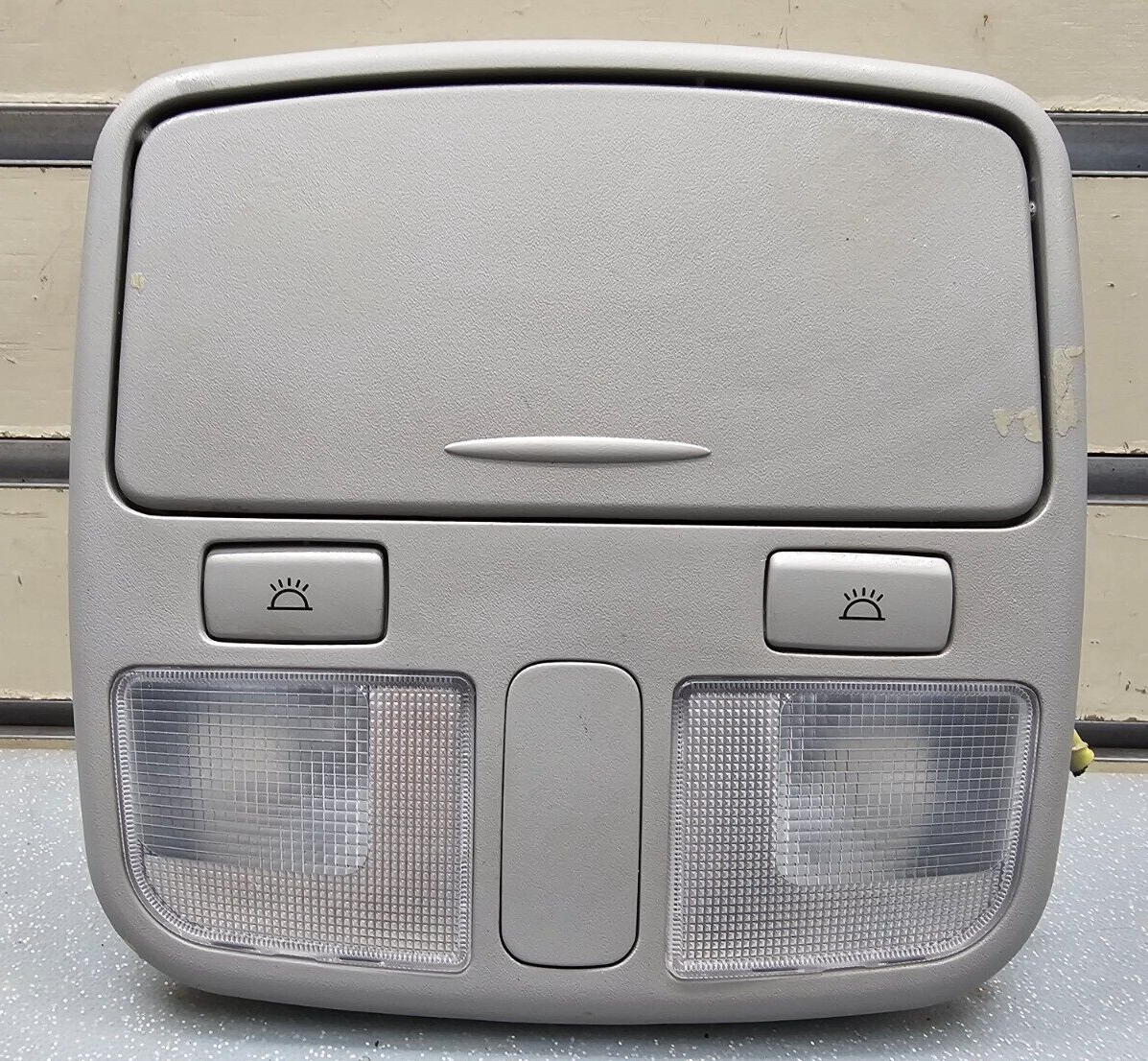 06-10 Hyundai Sonata Overhead Console Dome Map Light Lamp Storage Assembly Gray