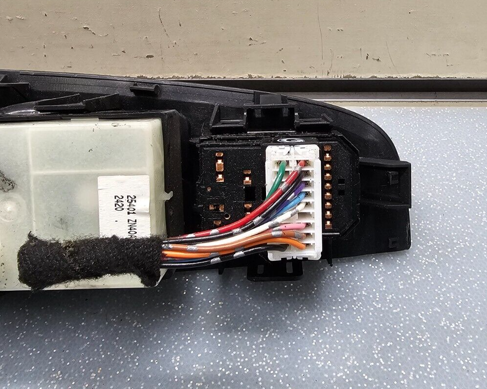 🔥07-12 ALTIMA LEFT DRIVER MASTER POWER WINDOW CONTROL SWITCH ASSEMBLY BLACK OEM
