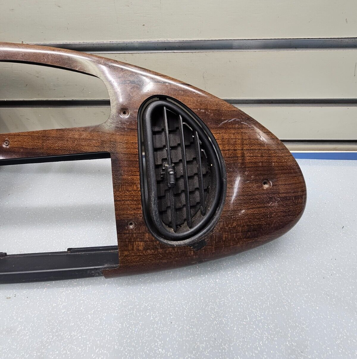🔥97-03 Ford E-150 Econoline Dash Gauge Cluster Bezel Climate Radio Trim Black