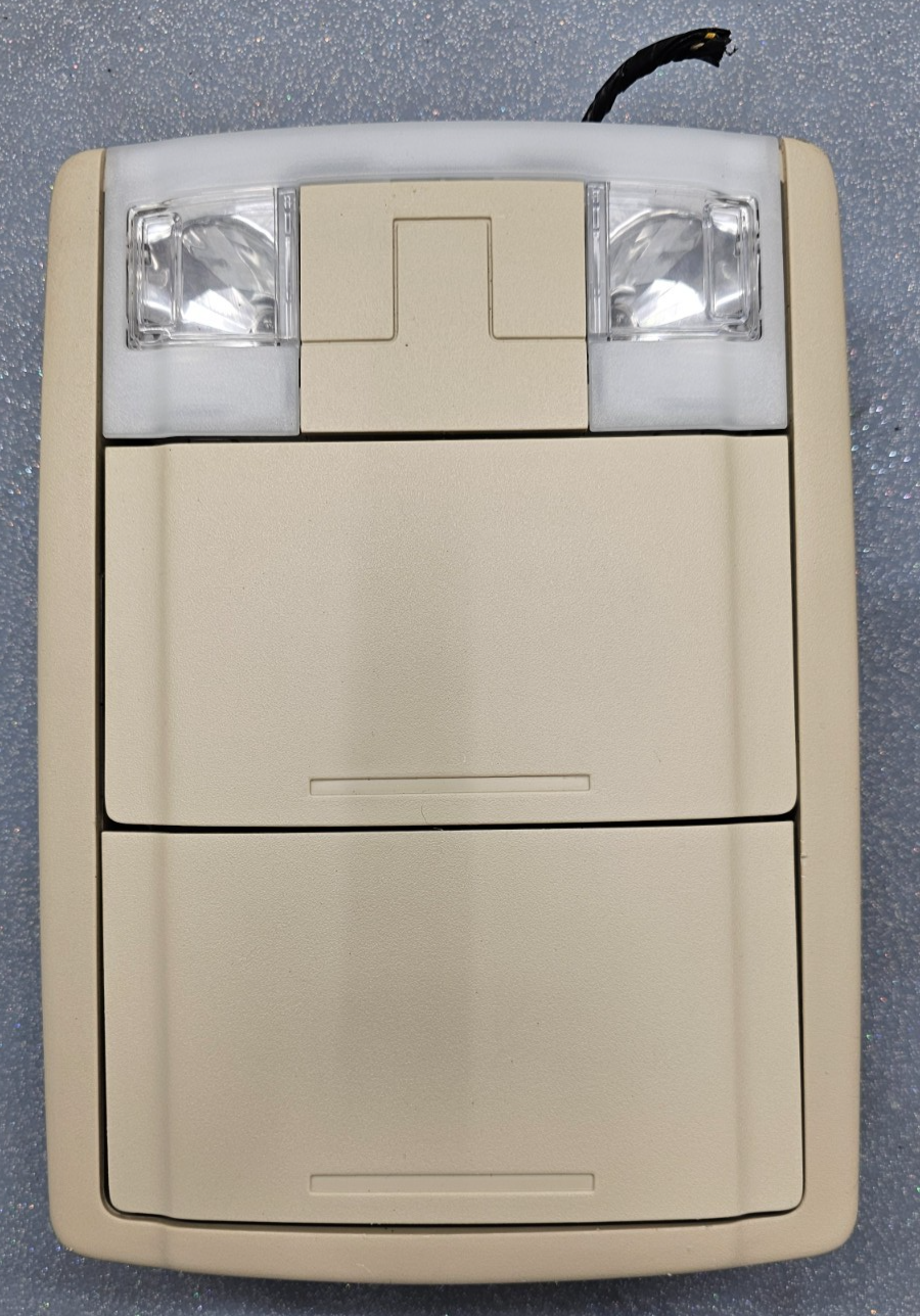 🔥07-19 EDGE TAURUS F150 FRONT OVERHEAD CONSOLE DOME LIGHT STORAGE ASSEMBLY TAN