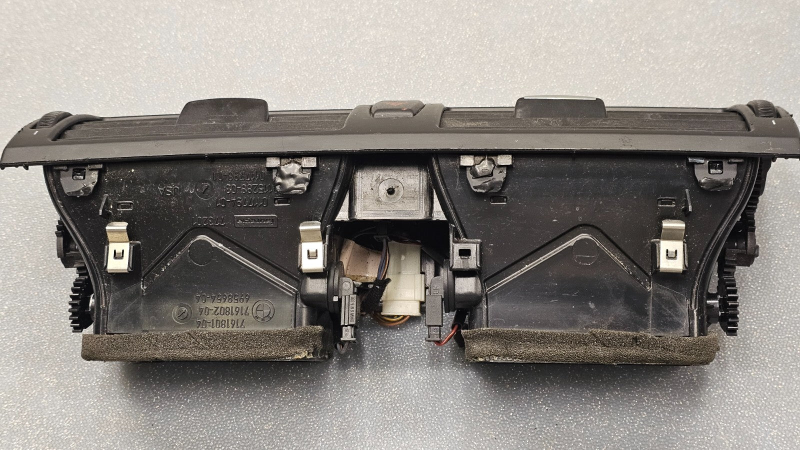 🔥07-13 BMW X5 X6 Center Dash AC A/C HVAC Air Vent Heater Panel Bezel Black
