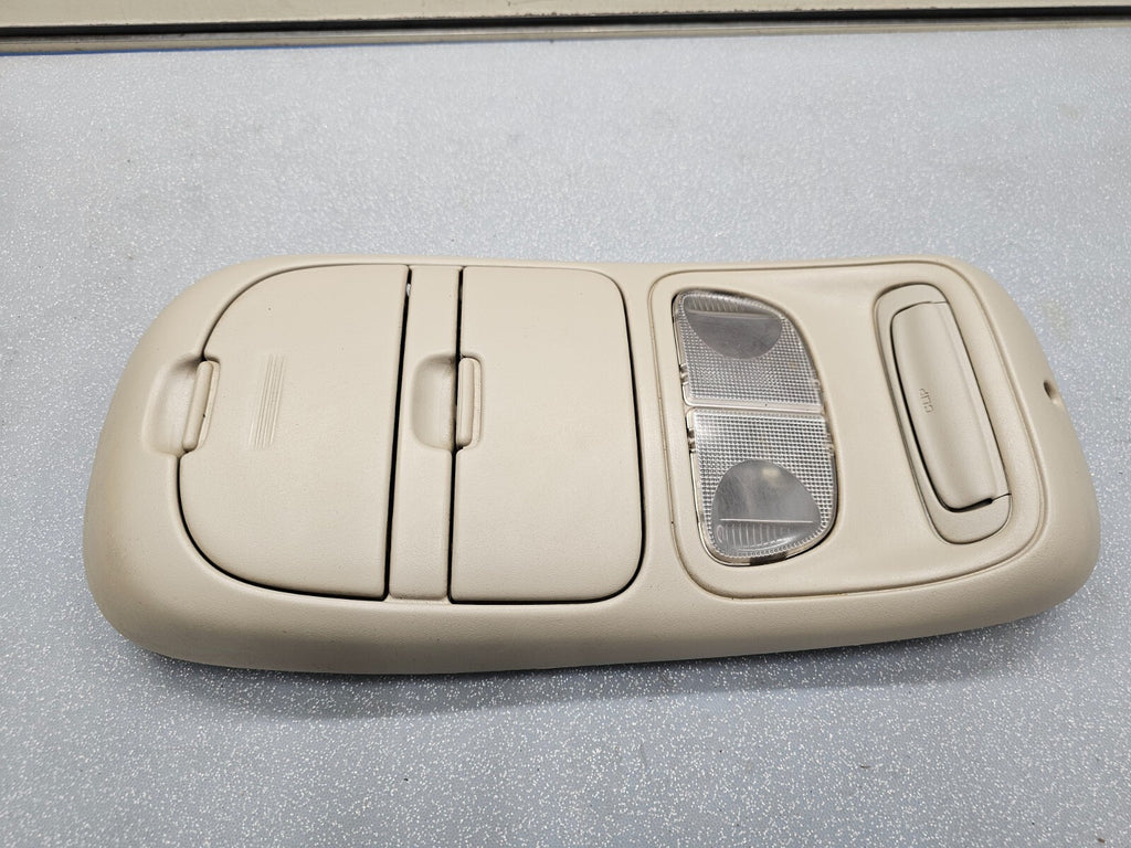 🔥99-04 Dodge Dakota Durango Sunroof Overhead Console DOME Map Light Storage TAN