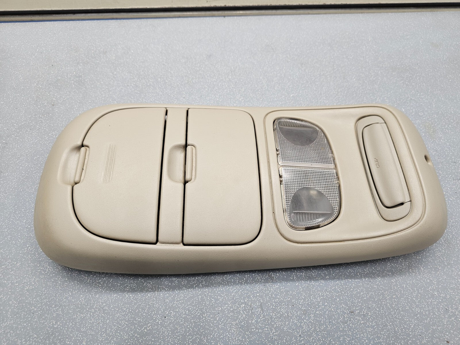 🔥99-04 Dodge Dakota Durango Sunroof Overhead Console DOME Map Light Storage TAN
