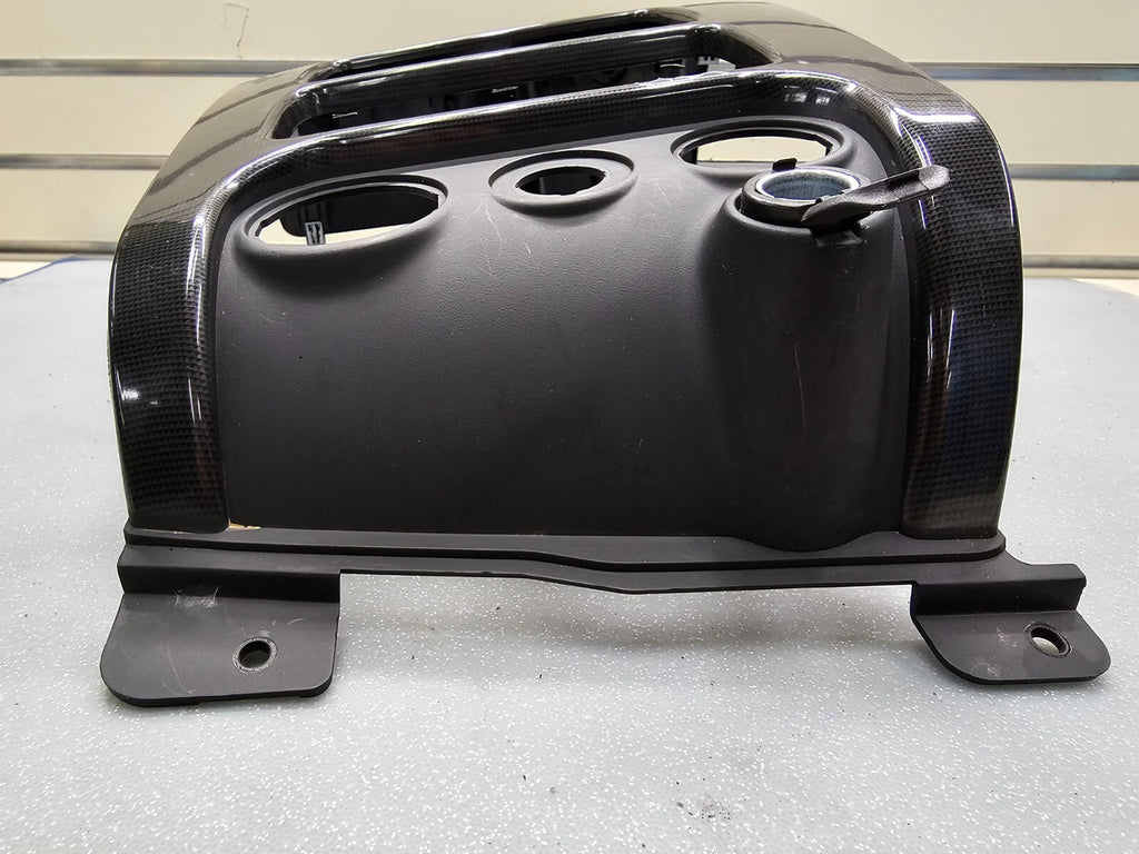 🔥03-08 ENVOY XL FRONT RADIO DASH SURROUND BEZEL TRIM PANEL CLIMATE BLACK