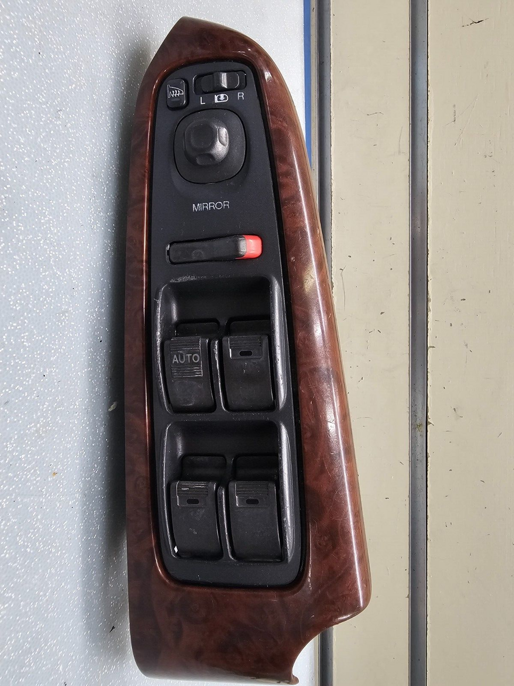 01-06 Acura MDX Left Driver Master Power Window Control Switch Assembly Wood OEM