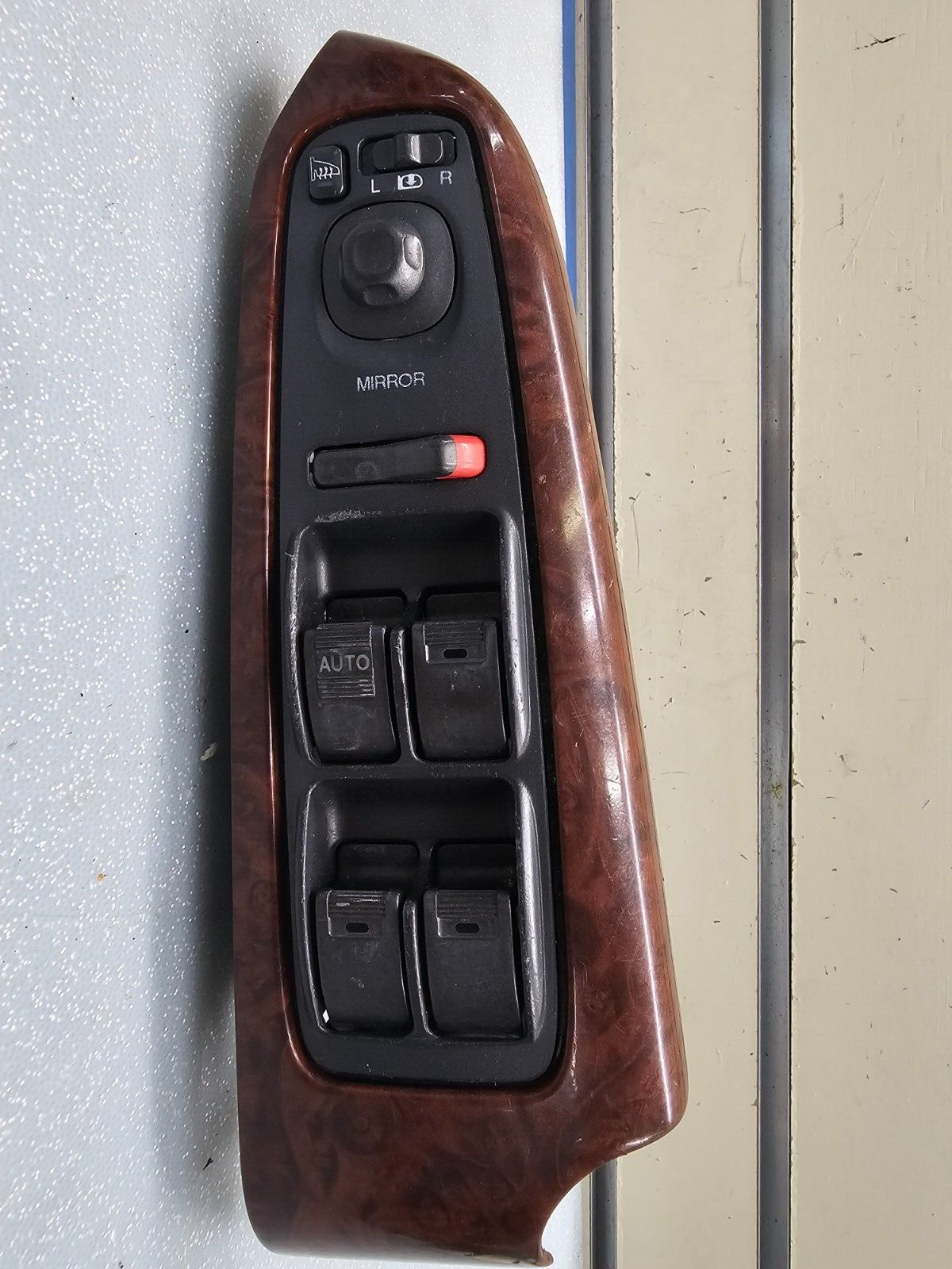01-06 Acura MDX Left Driver Master Power Window Control Switch Assembly Wood OEM