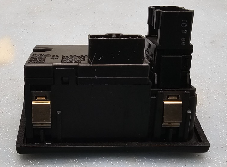 🔥98-02 Honda Accord Center Dash Clock Hazard Switch Board Digital Button Black