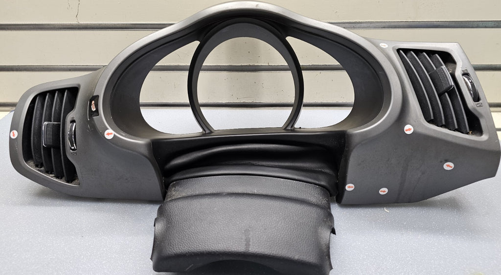 11-16 KIA SPORTAGE DASH SPEEDOMETER INSTRUMENT GAUGE CLUSTER BEZEL TRIM DK GRAY