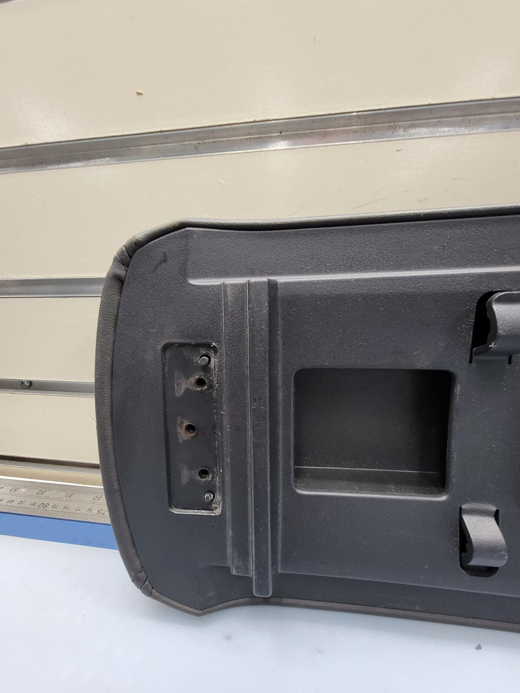 🔥07-09 LINCOLN MKZ CENTER CONSOLE ARM REST LID TOP PAD COVER BLACK LEATHER