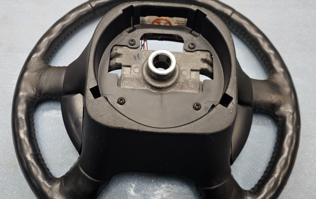🔥02-05 Explorer Left Driver Steering Column Wheel Leather Cuise Assembly Black