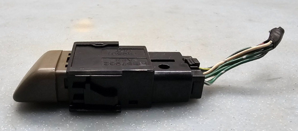 98-02 COROLLA 05-10 AVALON HAZARD EMERGENCY LIGHT SWITCH DRIVER ASSEMBLY DK TAN