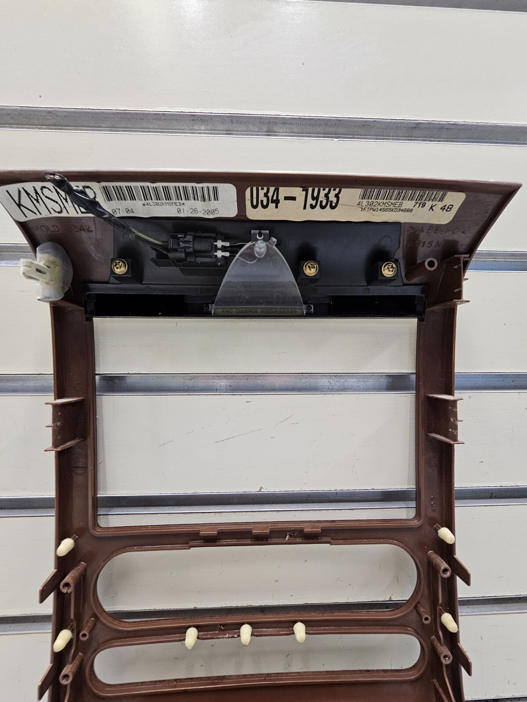 🔥04-08 Ford F-150 Dash Radio Climate Bezel Center Trim Panel CARBON WOODGRAIN