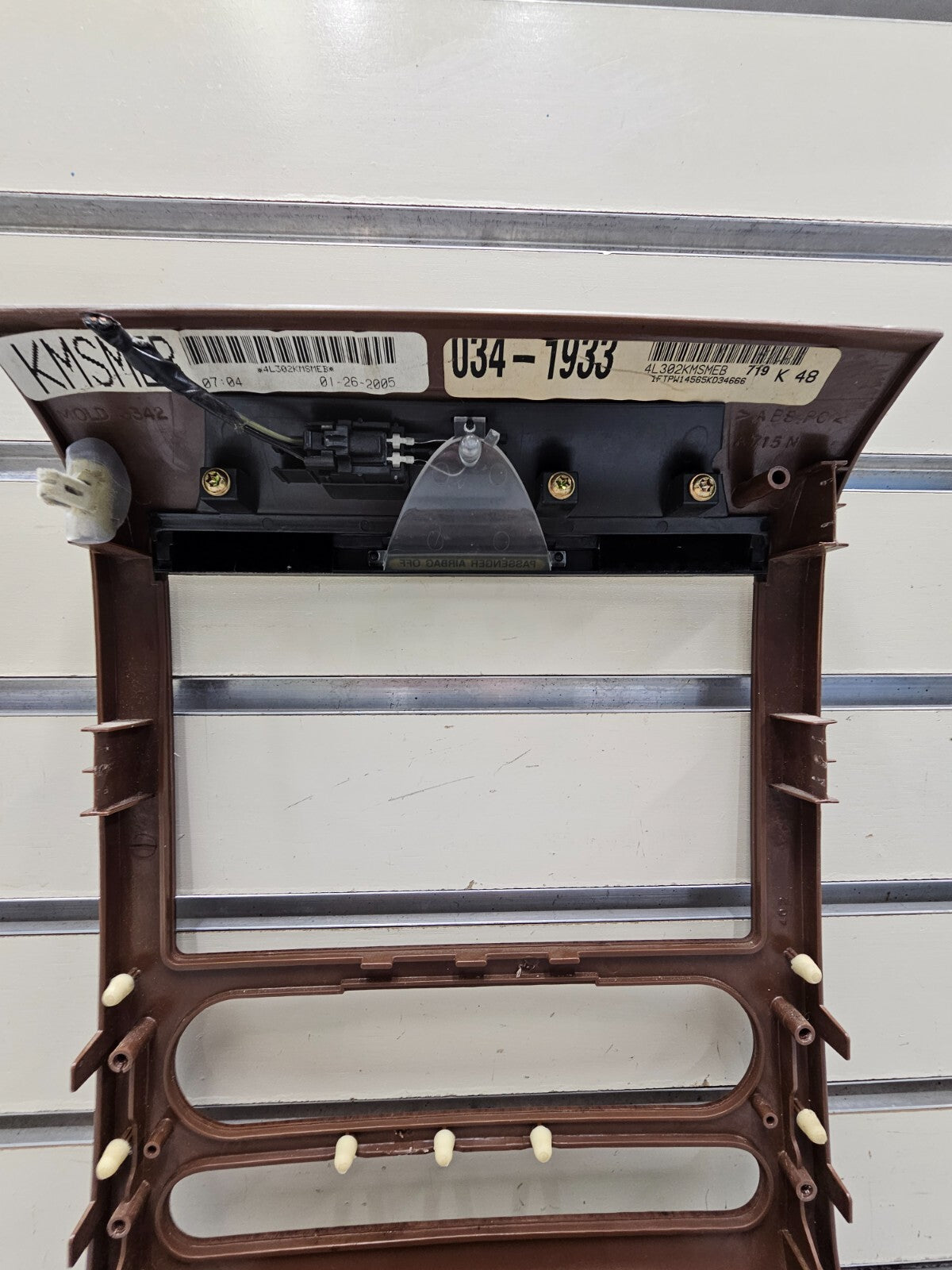 🔥04-08 Ford F-150 Dash Radio Climate Bezel Center Trim Panel CARBON WOODGRAIN