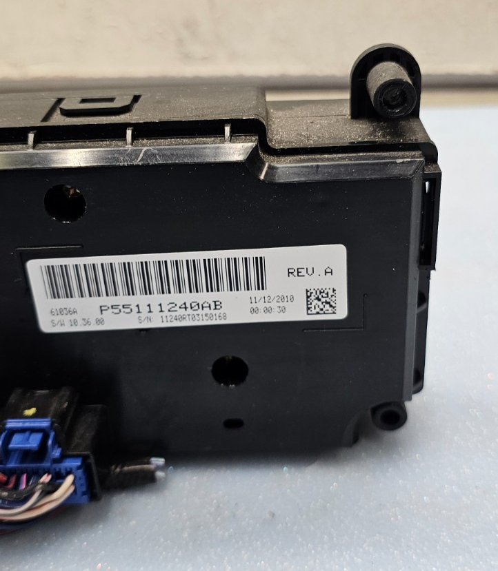 🔥11-20 Grand Caravan Dash A/C AC HVAC Heater Temperature Climate Control Black