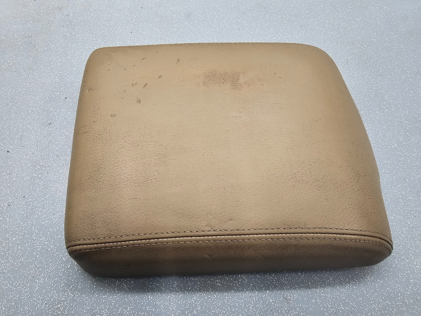 🔥99-04 Land Rover Discovery Center Console Leather Armrest Top Lid Assembly Tan