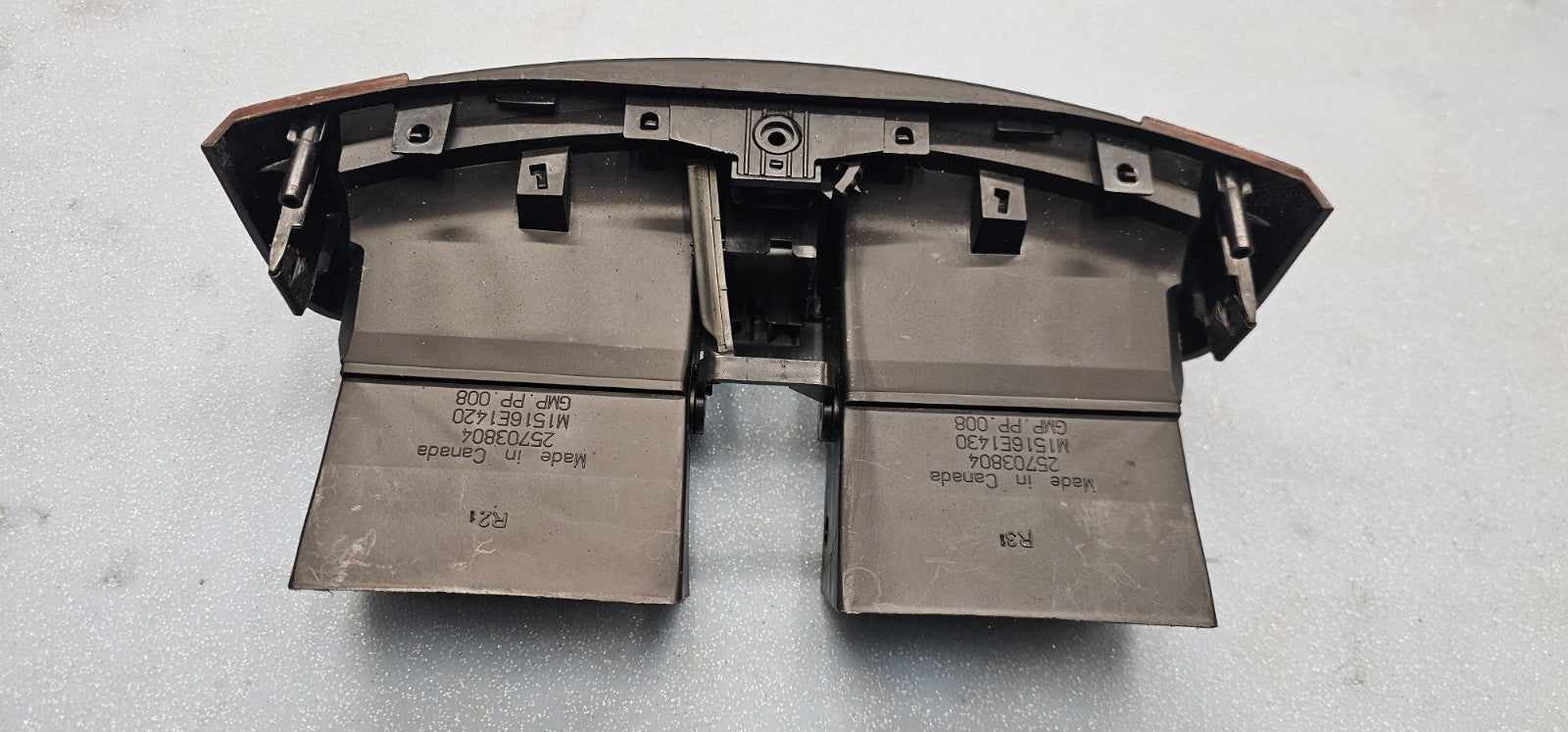 🔥03-07 CADILLAC CTS SRX CENTER DASH AIR VENT HEATER CONDITIONING BEZELTRIM WOOD