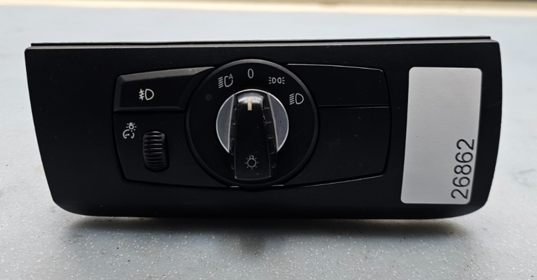 🔥2007-2013 BMW X5 X6 Headlight Headlamp Switch Control OEM BLACK